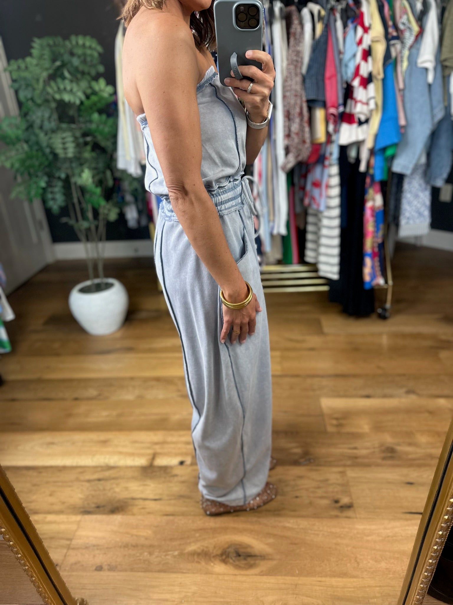 Wait Is Over Strapless Jumpsuit-Jumpsuits-Mitto Shop-Anna Kaytes Boutique, Women's Fashion Boutique in Grinnell, Iowa