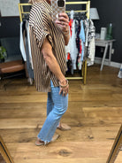 Golden Hour Striped Button-Down Top - Coco-Eesome-Anna Kaytes Boutique, Women's Fashion Boutique in Grinnell, Iowa