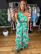 At Garden's Gate Floral Dress-Dresses-Entro-Anna Kaytes Boutique, Women's Fashion Boutique in Grinnell, Iowa