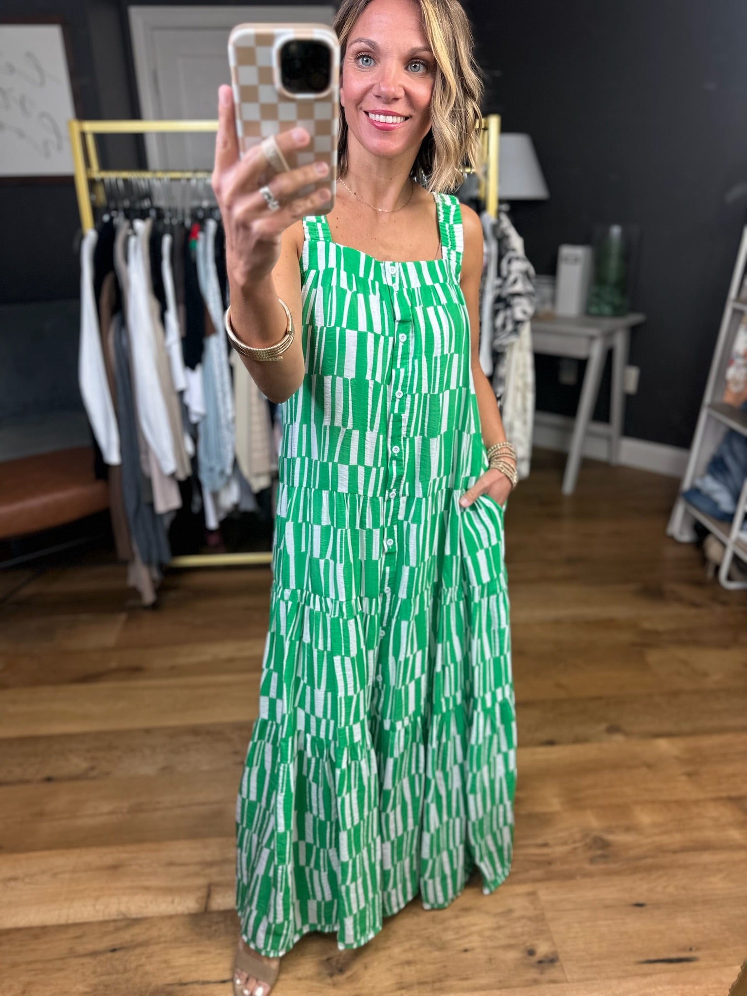 Summer Breeze Pocket Maxi Dress - Green-Jodifl-Anna Kaytes Boutique, Women's Fashion Boutique in Grinnell, Iowa