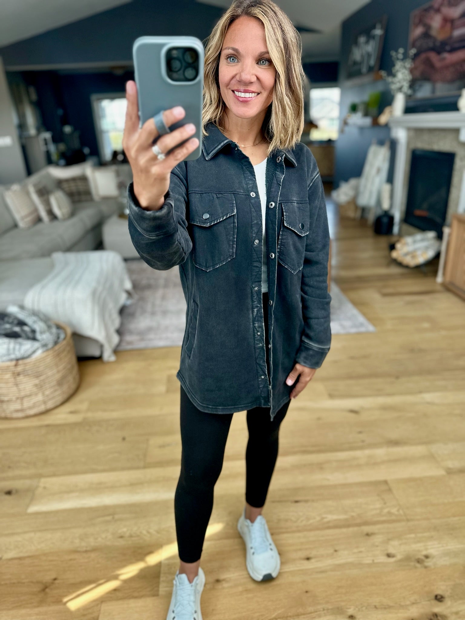 The Right Direction Pocket Shacket-Sweaters-Mono B-Anna Kaytes Boutique, Women's Fashion Boutique in Grinnell, Iowa