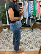 The Emily Mid-Rise Ankle Straight Denim-Jeans-Vervet-Anna Kaytes Boutique, Women's Fashion Boutique in Grinnell, Iowa