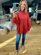 The Jaymes Mockneck Oversized Sweater-zenana-Anna Kaytes Boutique, Women's Fashion Boutique in Grinnell, Iowa