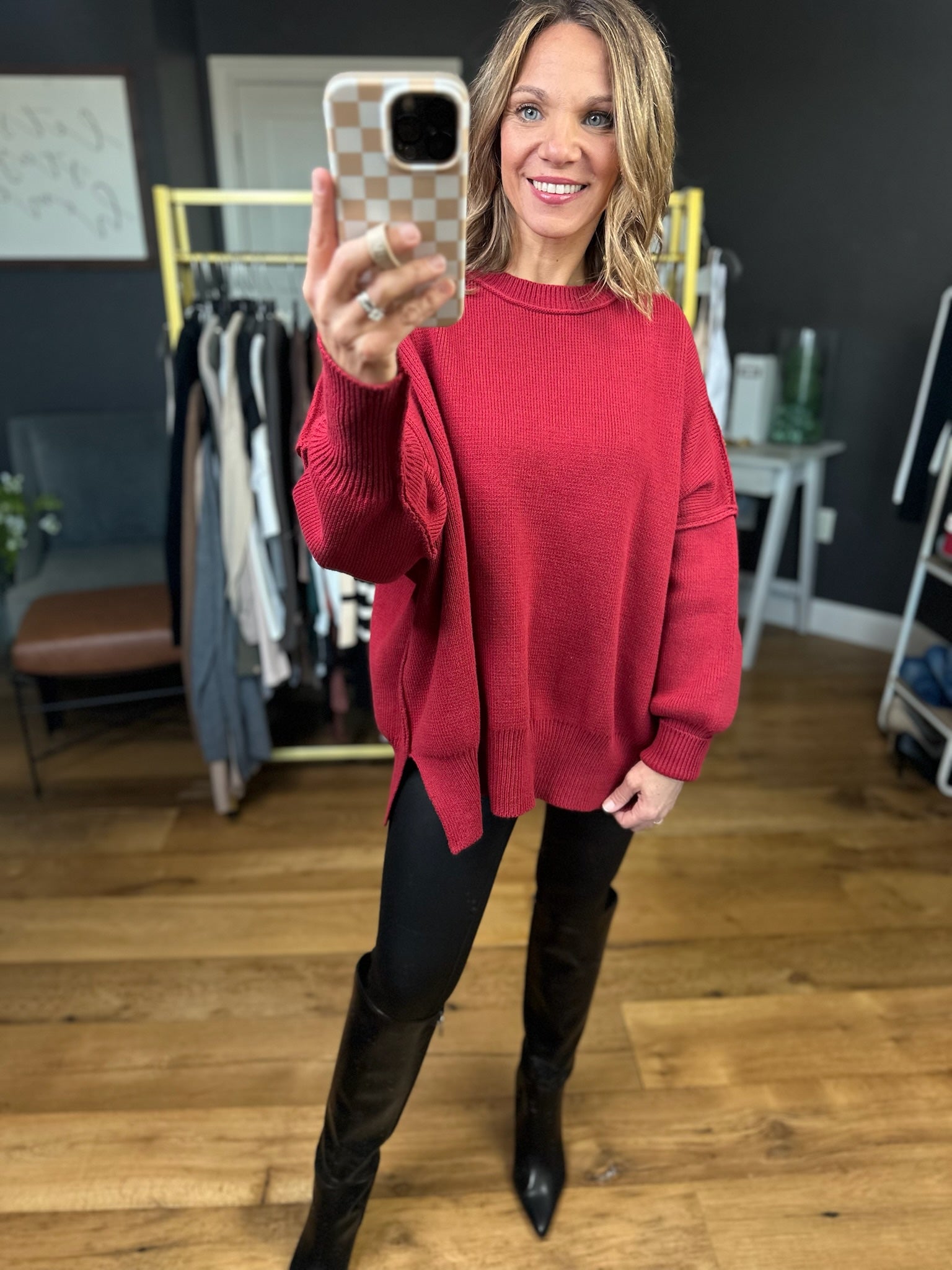 The Carly Ribbed Crew Sweater - Multiple Options-Entro-Anna Kaytes Boutique, Women's Fashion Boutique in Grinnell, Iowa