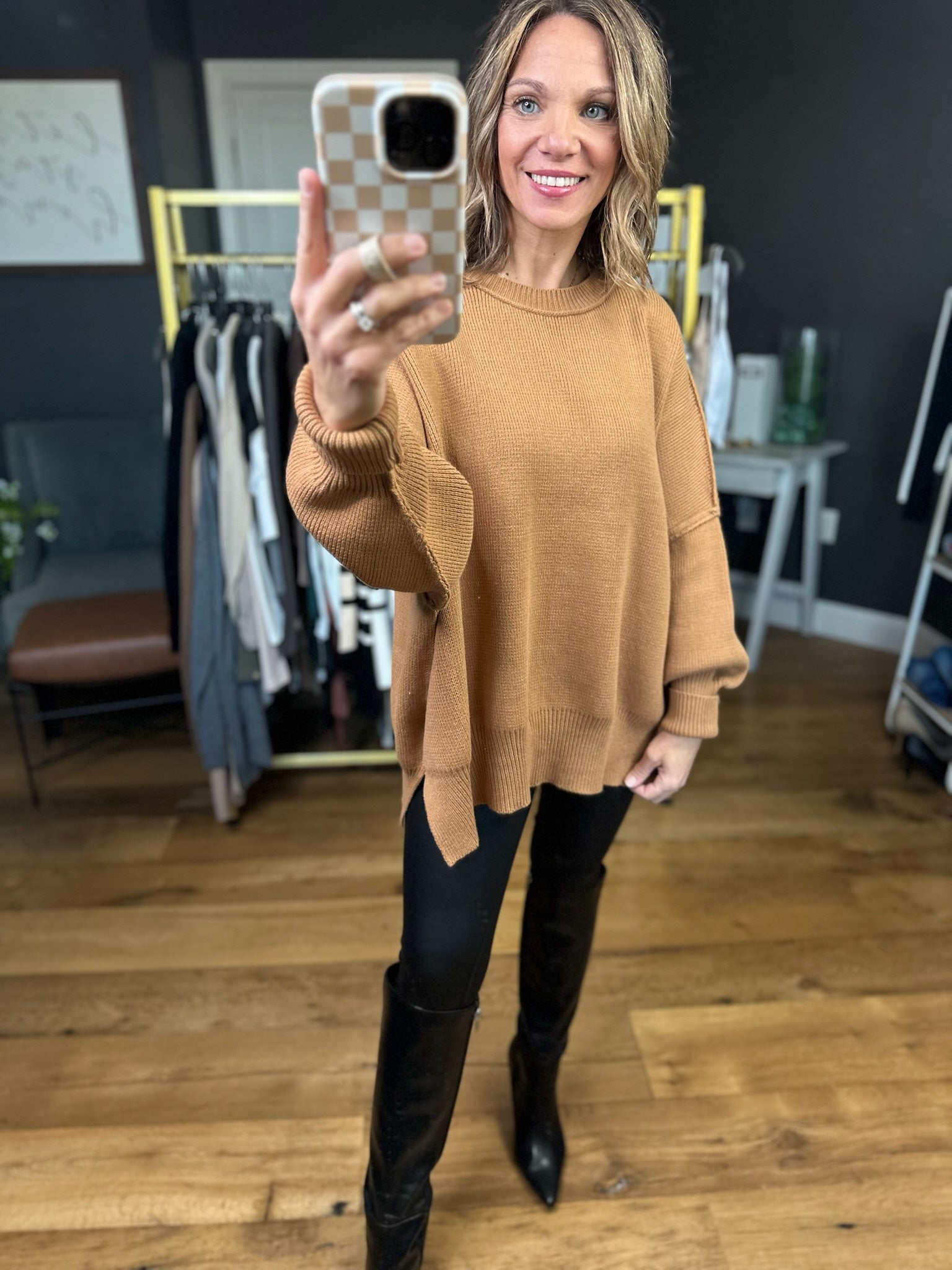 The Carly Ribbed Crew Sweater - Multiple Options-Entro-Anna Kaytes Boutique, Women's Fashion Boutique in Grinnell, Iowa