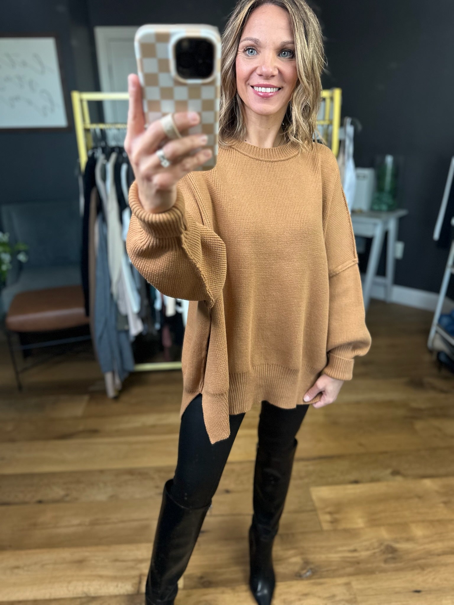 The Carly Ribbed Crew Sweater - Multiple Options-sweaters-Entro-Anna Kaytes Boutique, Women's Fashion Boutique in Grinnell, Iowa