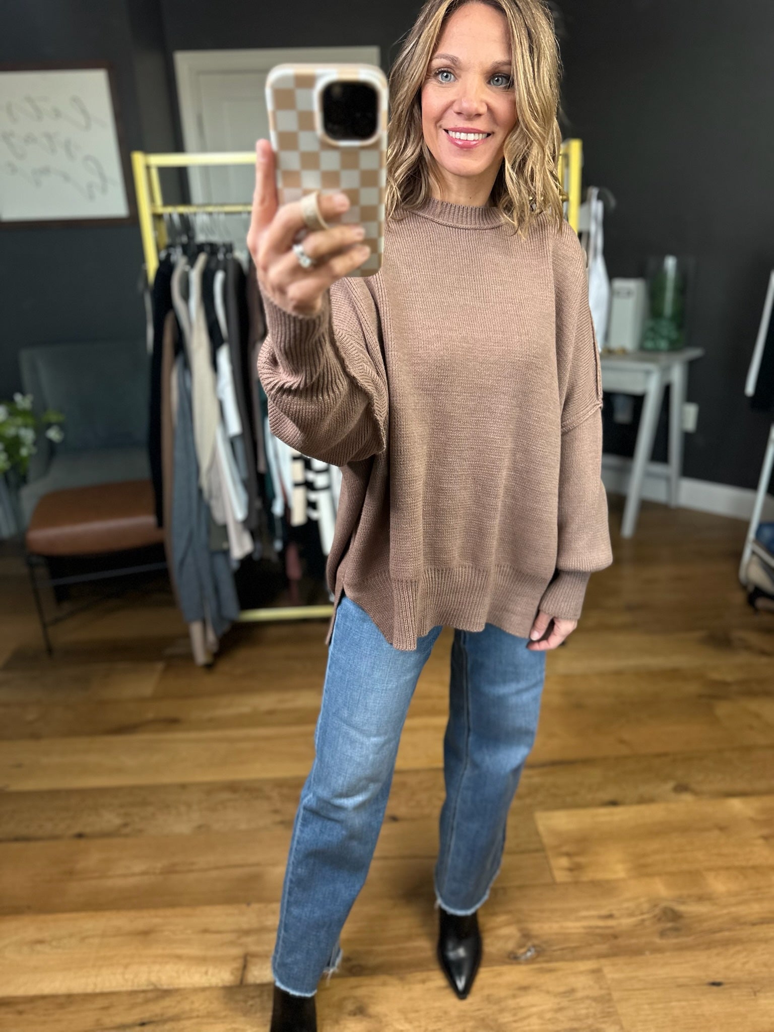 The Carly Ribbed Crew Sweater - Multiple Options-sweaters-Entro-Anna Kaytes Boutique, Women's Fashion Boutique in Grinnell, Iowa