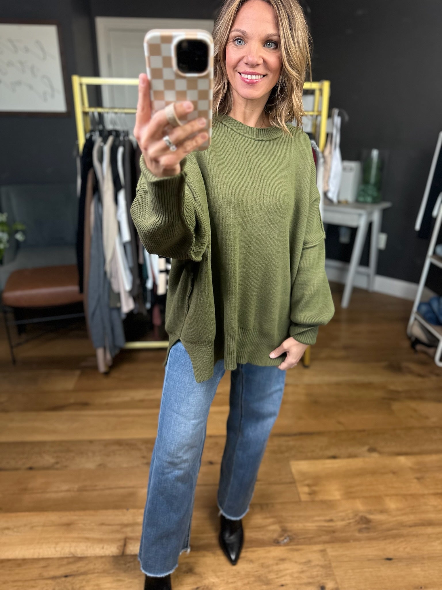 The Carly Ribbed Crew Sweater - Multiple Options-sweaters-Entro-Anna Kaytes Boutique, Women's Fashion Boutique in Grinnell, Iowa