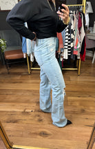 The Macey 90's Vintage High-Rise Flare-Vervet-Anna Kaytes Boutique, Women's Fashion Boutique in Grinnell, Iowa