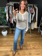Keep Me Safe Button-Detail Long Sleeve-Long Sleeves-Very J-Anna Kaytes Boutique, Women's Fashion Boutique in Grinnell, Iowa