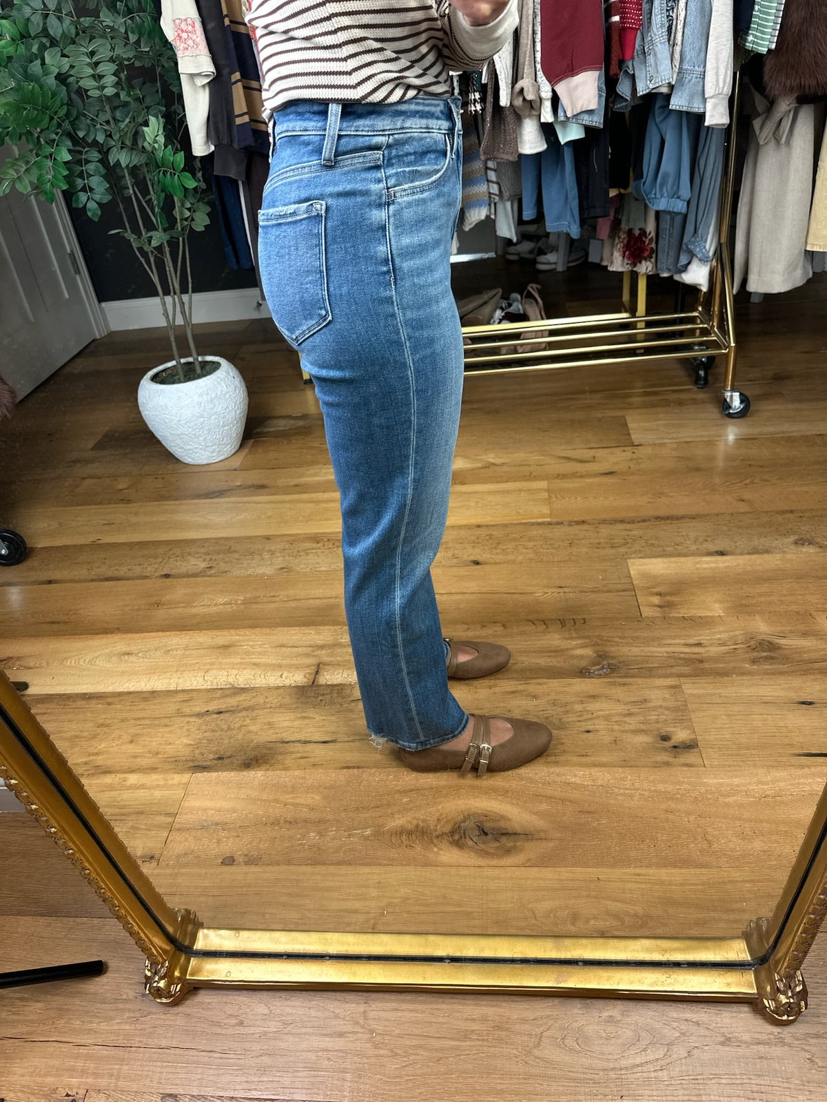 The Flora High-Rise Ankle Straight-Jeans-Flying Monkey-Anna Kaytes Boutique, Women's Fashion Boutique in Grinnell, Iowa