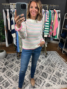 Time For Fun Woven Knit-Sweaters-Hem & Thread-Anna Kaytes Boutique, Women's Fashion Boutique in Grinnell, Iowa