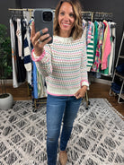 Time For Fun Woven Knit-Sweaters-Hem & Thread-Anna Kaytes Boutique, Women's Fashion Boutique in Grinnell, Iowa