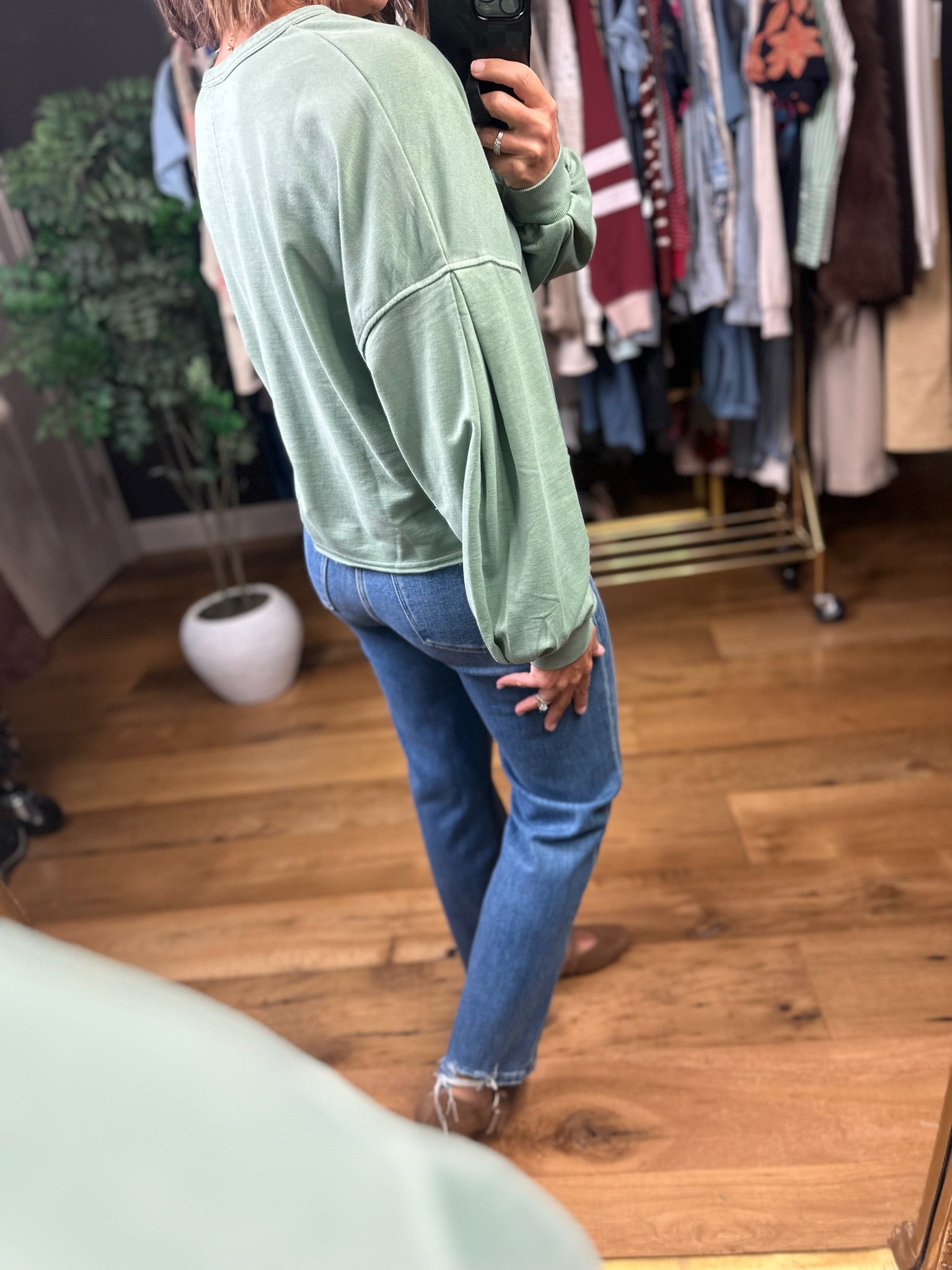 After All Olive Pullover-Sweaters-Blu Pepper-Anna Kaytes Boutique, Women's Fashion Boutique in Grinnell, Iowa
