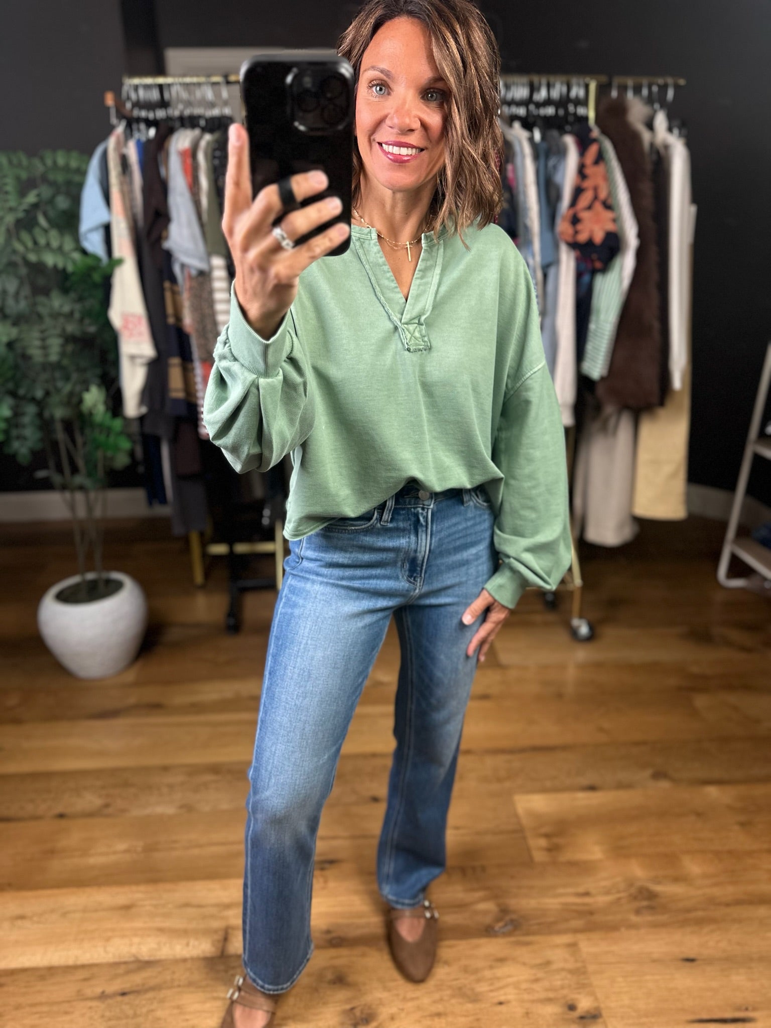 After All Olive Pullover-Sweaters-Blu Pepper-Anna Kaytes Boutique, Women's Fashion Boutique in Grinnell, Iowa