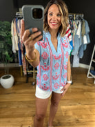 All Things New Embroidered Top-Short Sleeves-THML-Anna Kaytes Boutique, Women's Fashion Boutique in Grinnell, Iowa