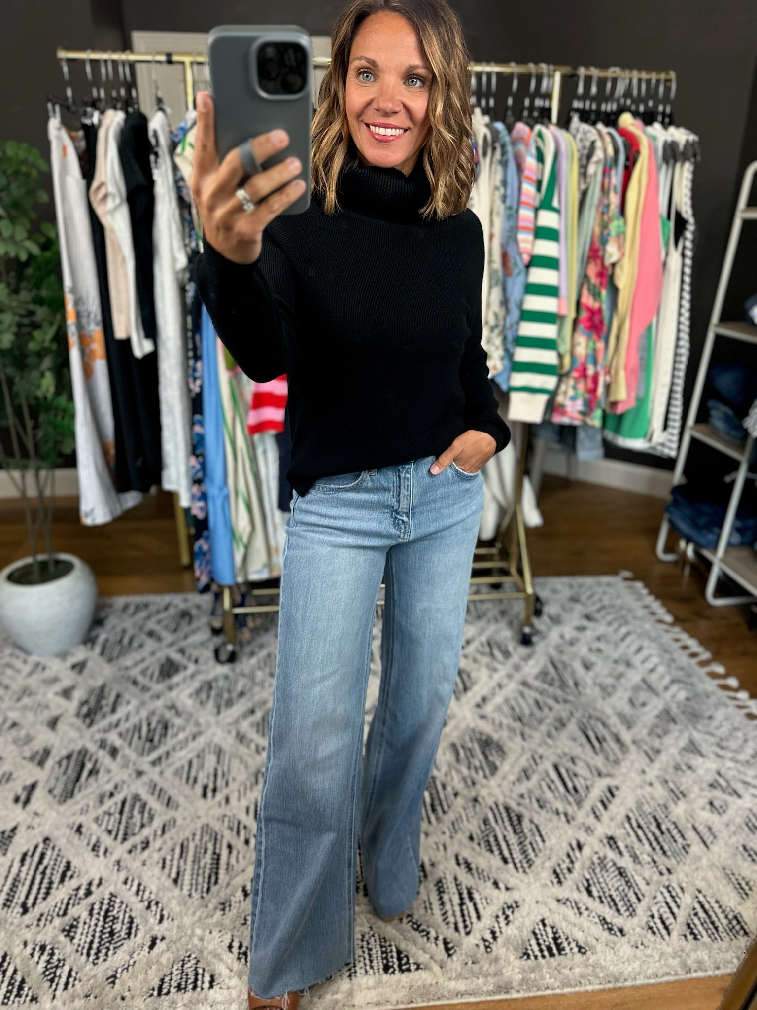 The Right Memory Turtle-Neck Sweater-Sweaters-Blu Ivy-Anna Kaytes Boutique, Women's Fashion Boutique in Grinnell, Iowa