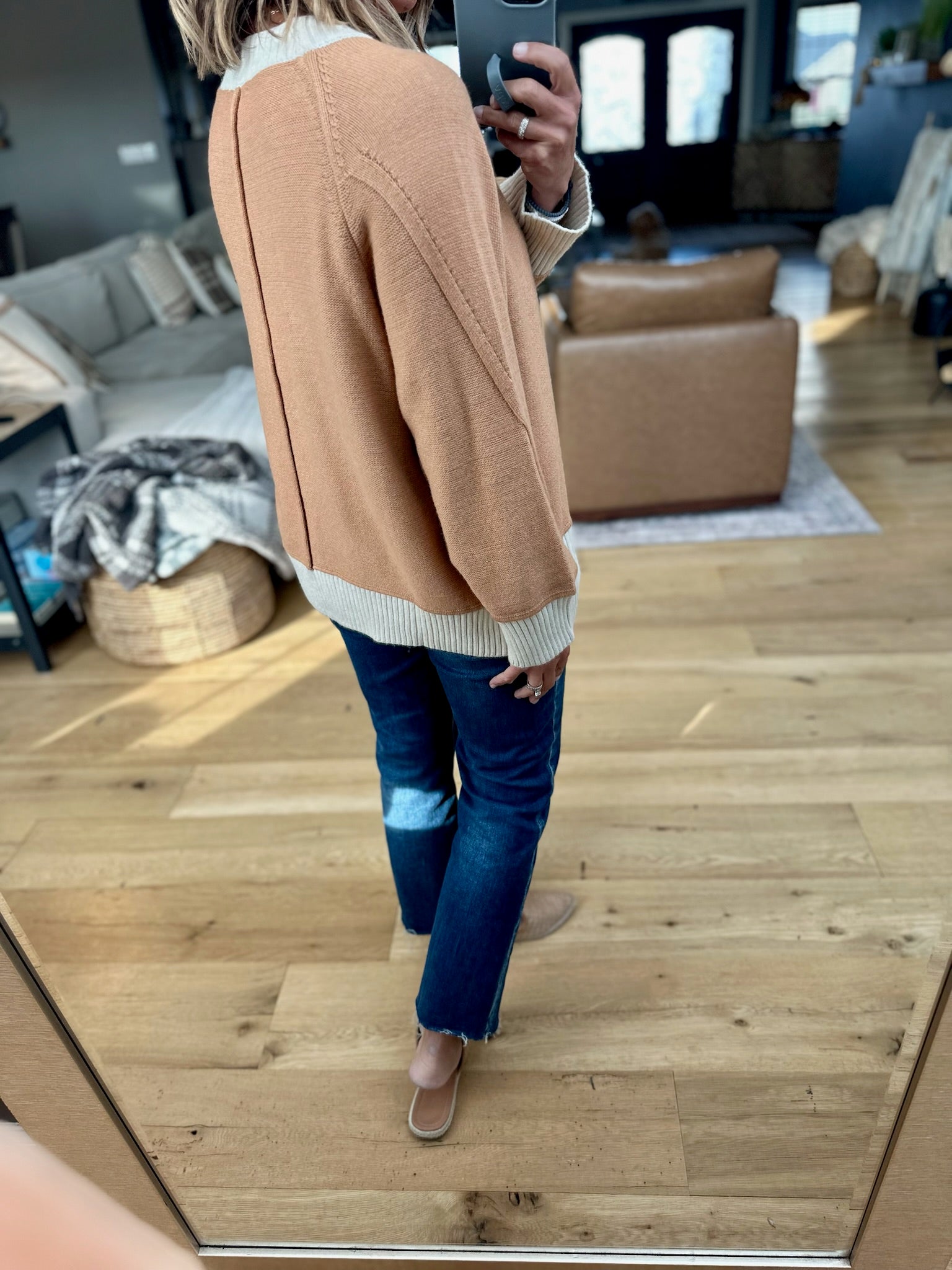 My Favorite Look Colorblock Sweater-Sweaters-Entro-Anna Kaytes Boutique, Women's Fashion Boutique in Grinnell, Iowa