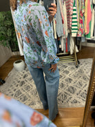 Finding Hope Floral Button-Down Top-Long Sleeves-Entro-Anna Kaytes Boutique, Women's Fashion Boutique in Grinnell, Iowa