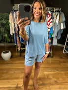 Soft Touch Two-Piece Set-Short Sleeves-Very J-Anna Kaytes Boutique, Women's Fashion Boutique in Grinnell, Iowa
