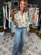 Finding Hope Floral Button-Down Top-Long Sleeves-Entro-Anna Kaytes Boutique, Women's Fashion Boutique in Grinnell, Iowa