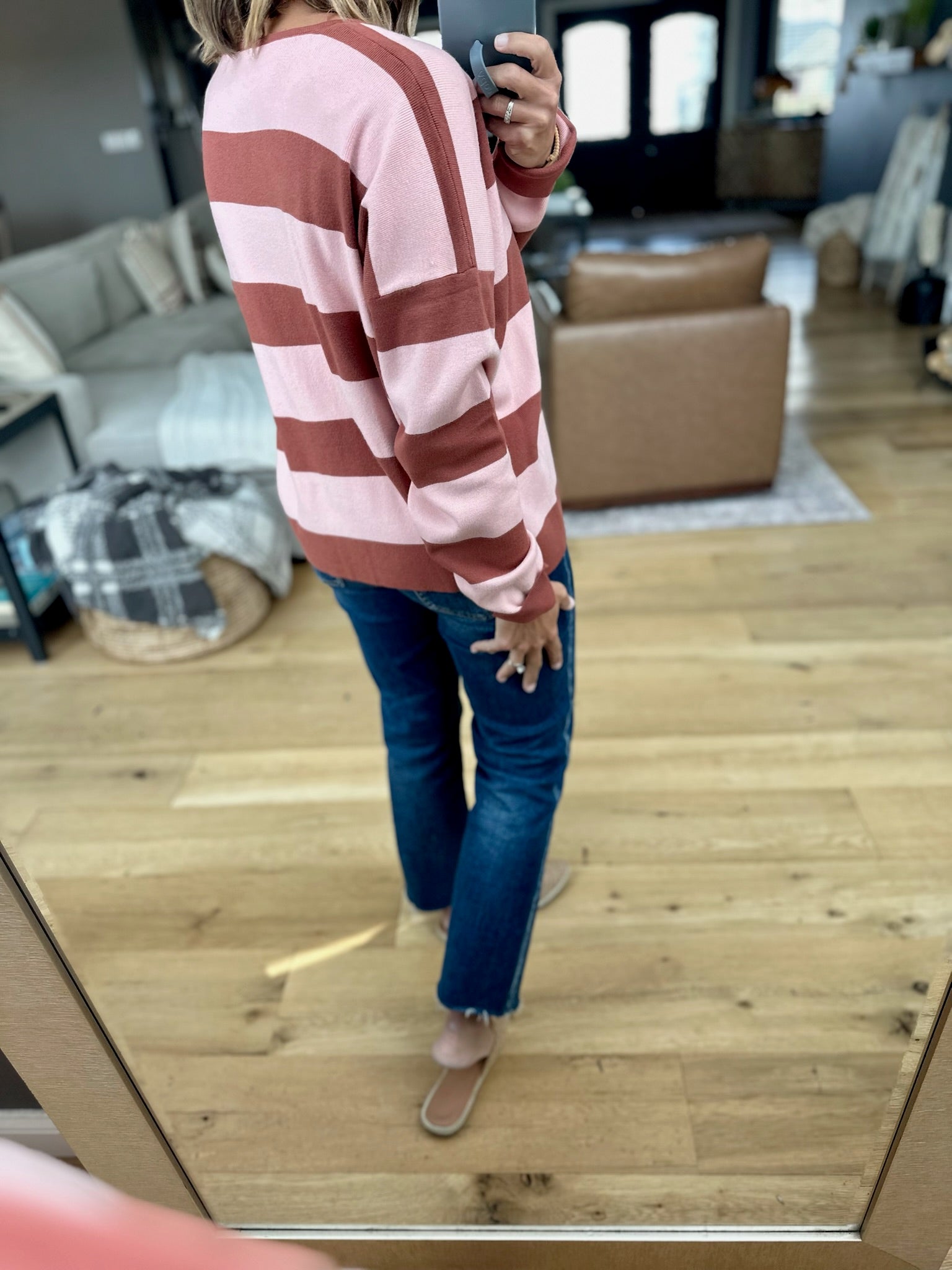 All Good Things Striped Lightweight Knit-Sweaters-Wishlist-Anna Kaytes Boutique, Women's Fashion Boutique in Grinnell, Iowa