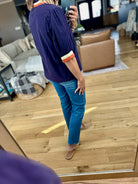 The Final Stage V-Neck Trimmed Top-THML-Anna Kaytes Boutique, Women's Fashion Boutique in Grinnell, Iowa