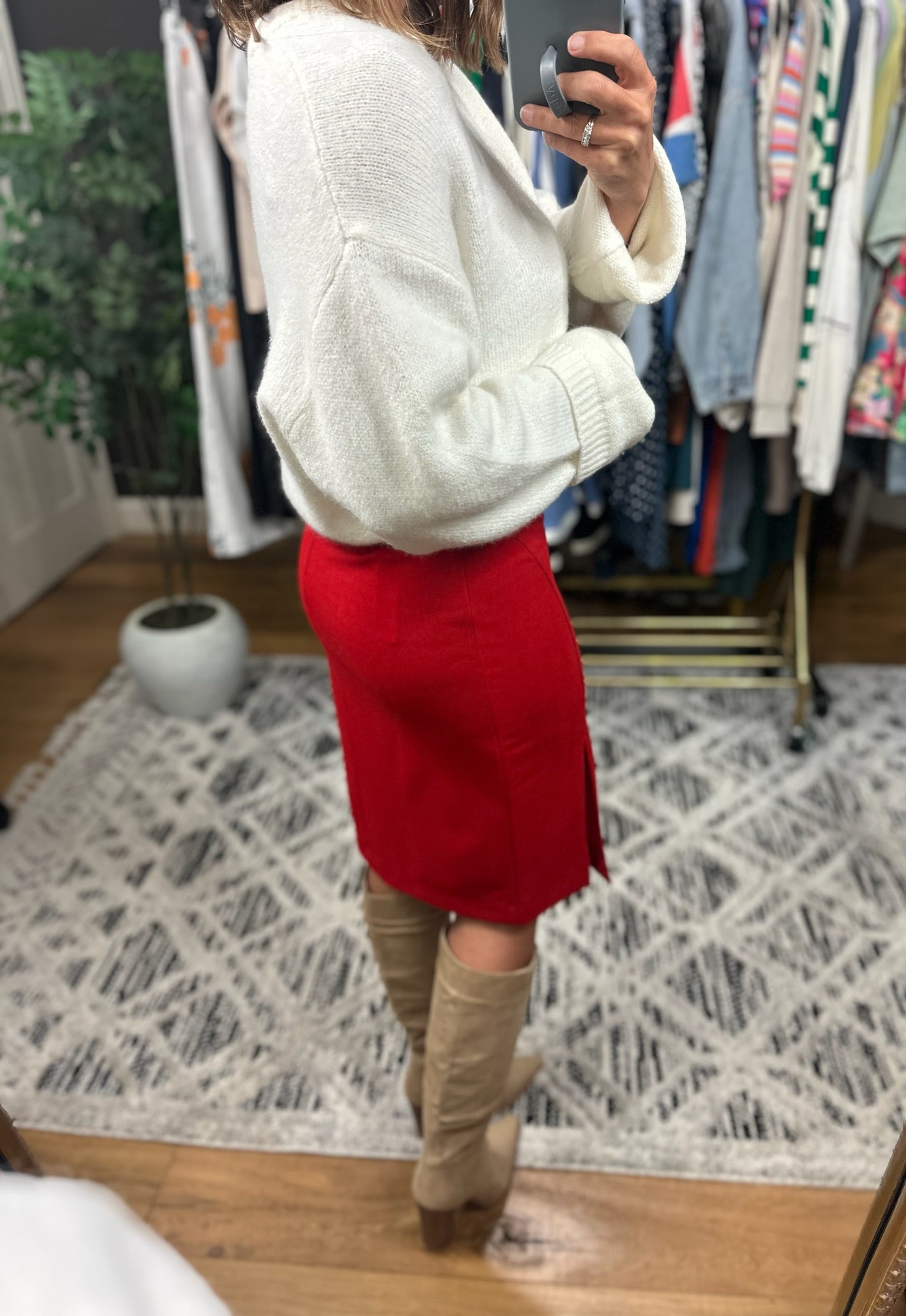 The Second Part Pencil Skirt-Skirts-Olivaceous-Anna Kaytes Boutique, Women's Fashion Boutique in Grinnell, Iowa