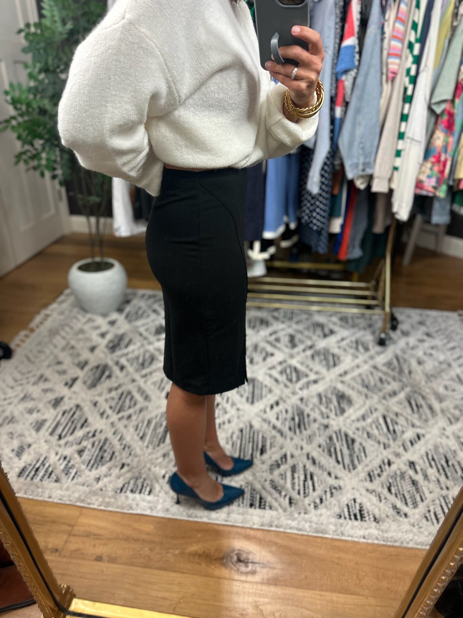 The Second Part Pencil Skirt-Skirts-Olivaceous-Anna Kaytes Boutique, Women's Fashion Boutique in Grinnell, Iowa