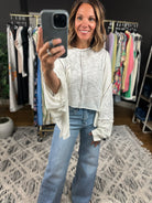 On Cloud Nine Raw Hem Top-Sweaters-POL-Anna Kaytes Boutique, Women's Fashion Boutique in Grinnell, Iowa