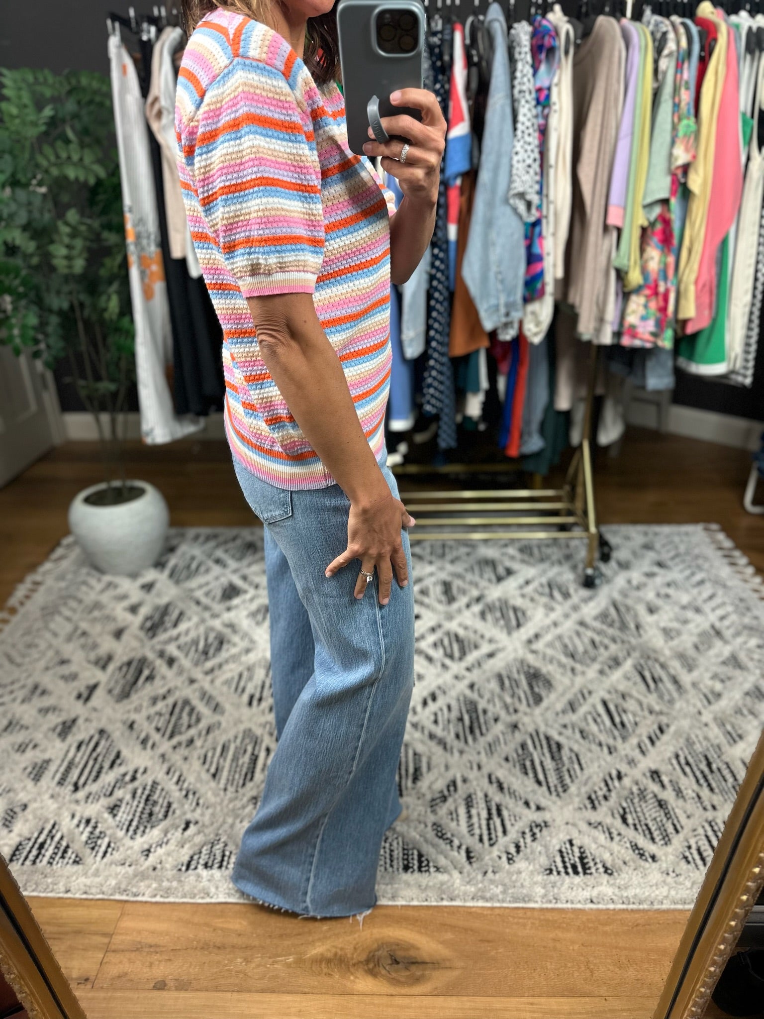 All I Have Short Sleeve Knit Top-Short Sleeves-Hem & Thread-Anna Kaytes Boutique, Women's Fashion Boutique in Grinnell, Iowa