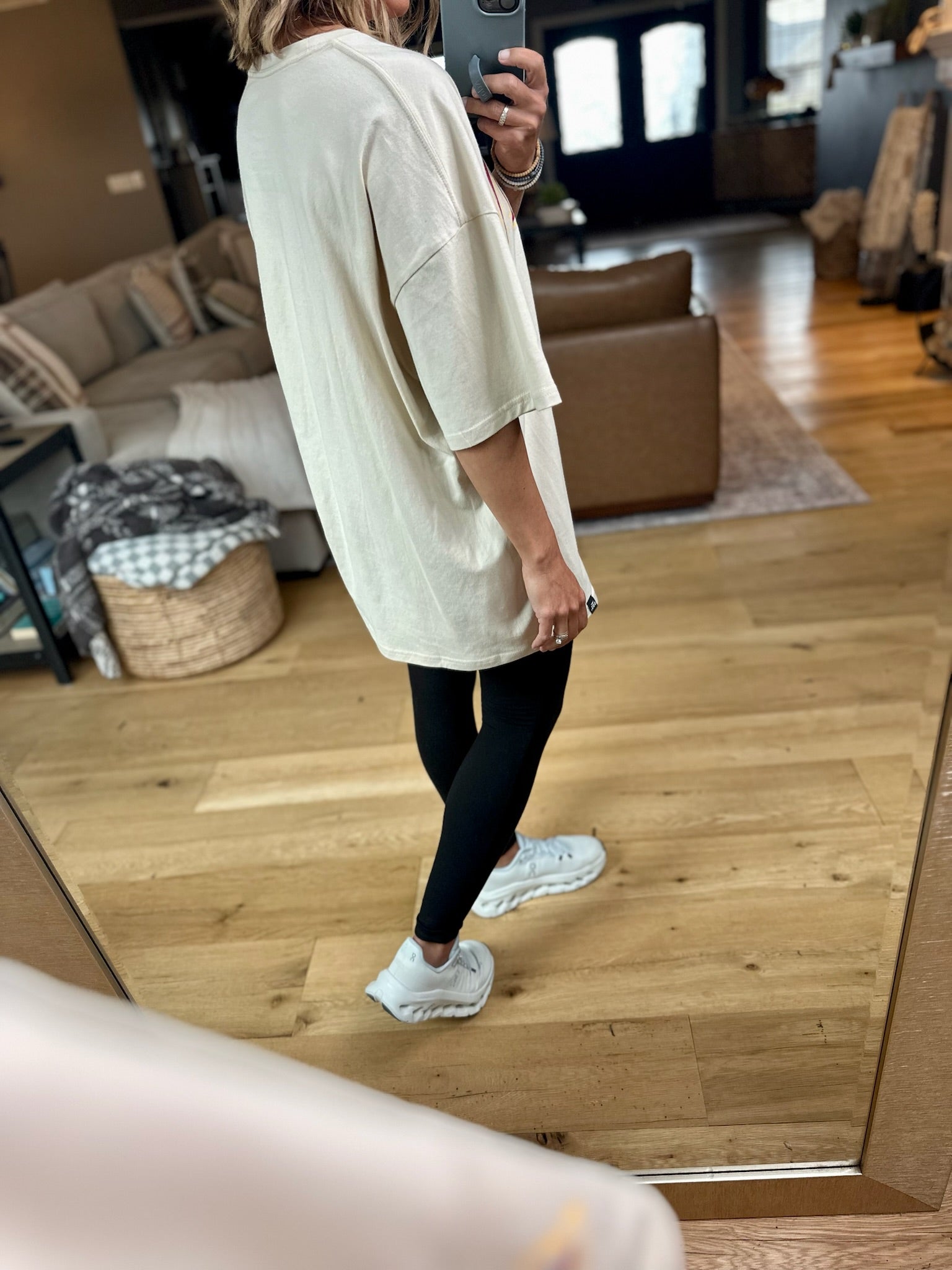 Cyclones Oversized Tee - Two color options-Gameday Social-Anna Kaytes Boutique, Women's Fashion Boutique in Grinnell, Iowa