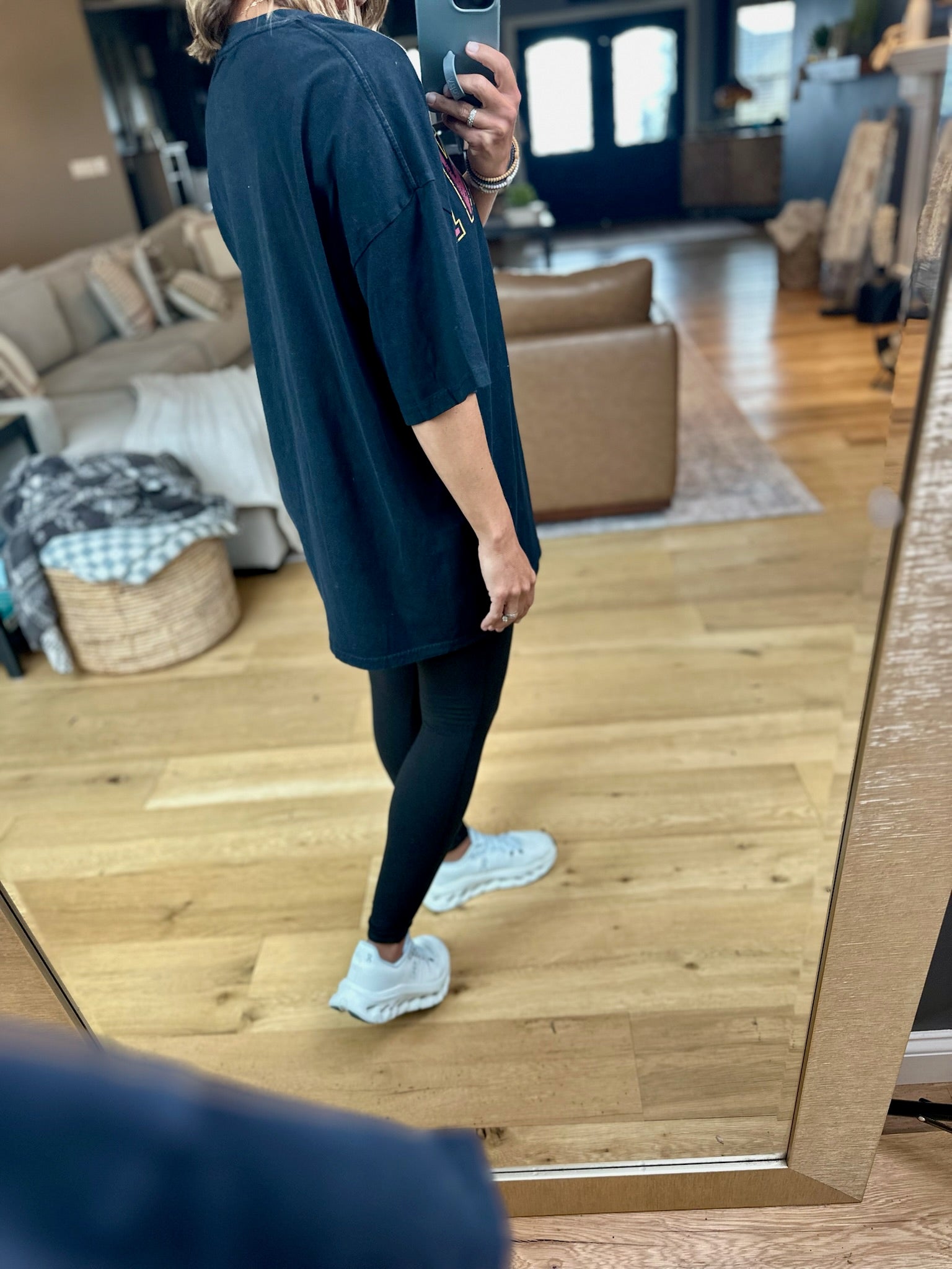 Cyclones Oversized Tee - Two color options-Gameday Social-Anna Kaytes Boutique, Women's Fashion Boutique in Grinnell, Iowa