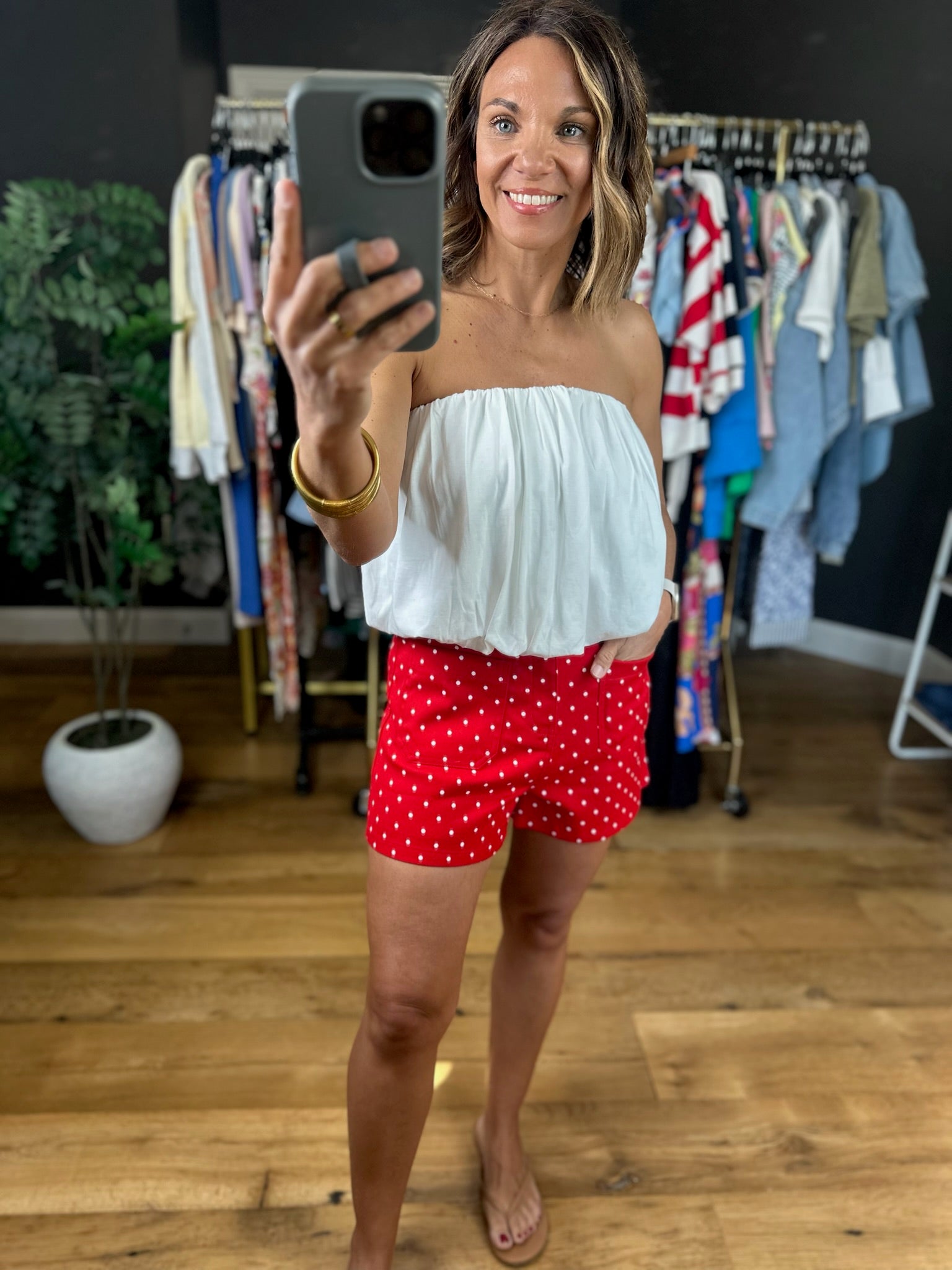 New Beginnings Strapless Top-Sleeveless-Wishlist-Anna Kaytes Boutique, Women's Fashion Boutique in Grinnell, Iowa