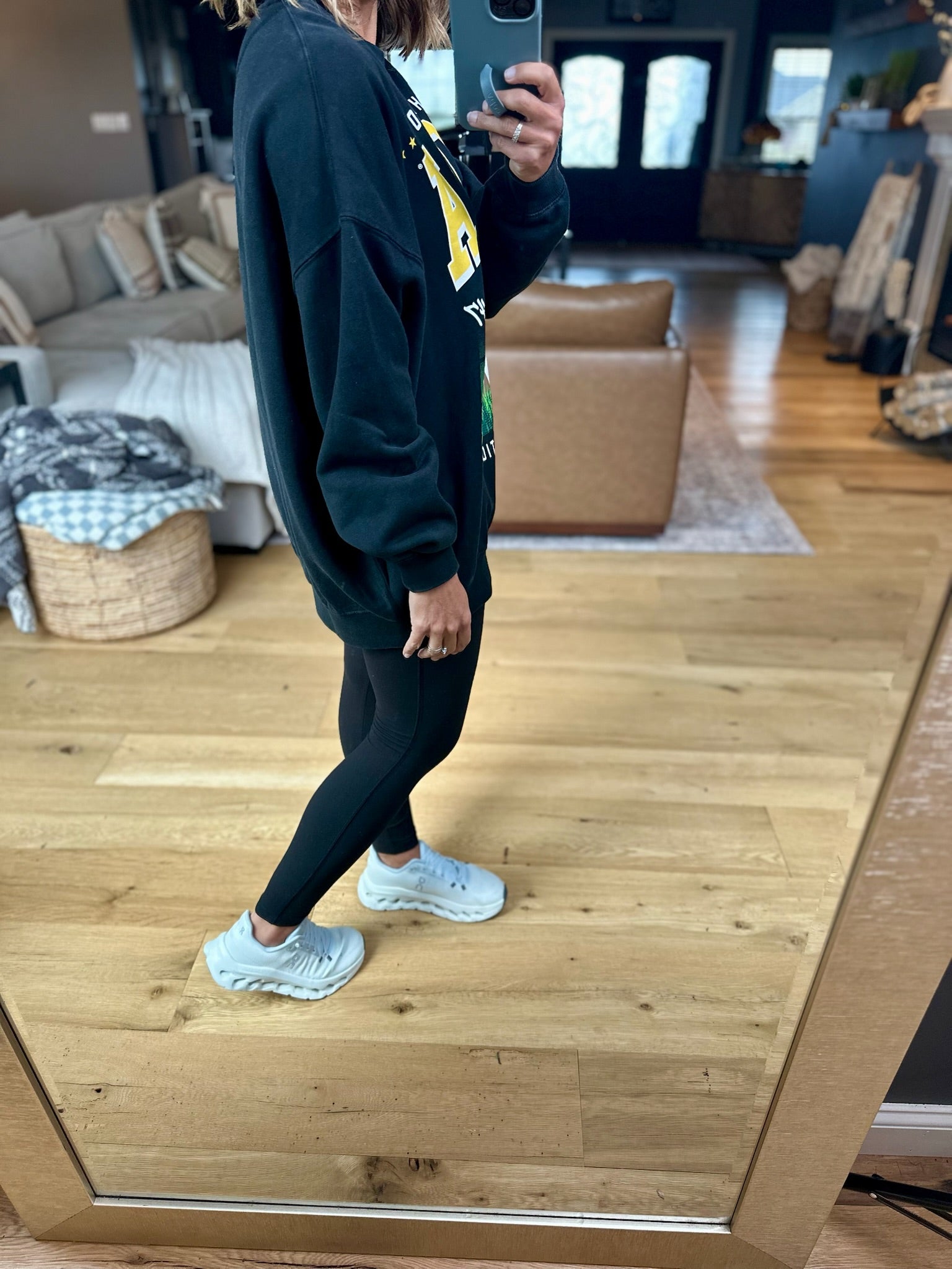 Iowa Football Crewneck-Sweaters-Gameday Social-Anna Kaytes Boutique, Women's Fashion Boutique in Grinnell, Iowa