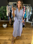 Honest Reflection Striped Dress-Dresses-Entro-Anna Kaytes Boutique, Women's Fashion Boutique in Grinnell, Iowa