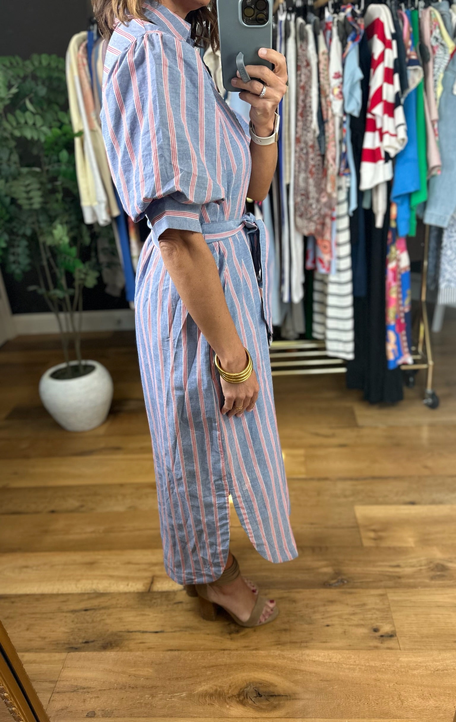 Honest Reflection Striped Dress-Dresses-Entro-Anna Kaytes Boutique, Women's Fashion Boutique in Grinnell, Iowa