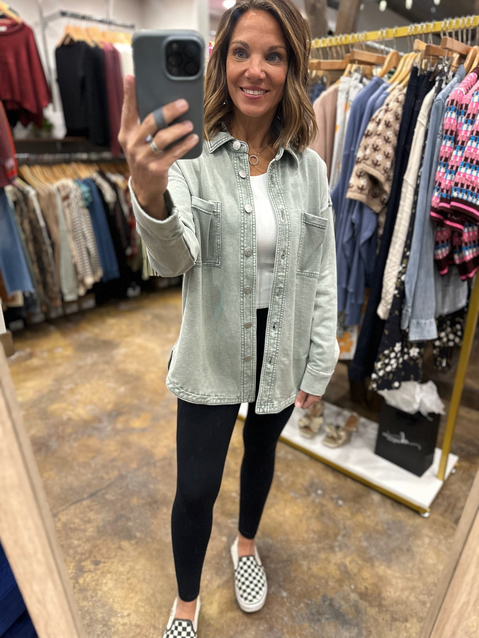 Making Perfect Sense Shacket-Sweaters-Be Cool-Anna Kaytes Boutique, Women's Fashion Boutique in Grinnell, Iowa