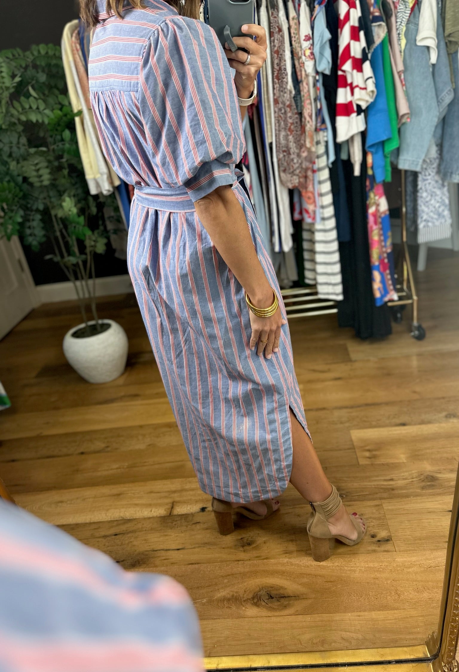 Honest Reflection Striped Dress-Dresses-Entro-Anna Kaytes Boutique, Women's Fashion Boutique in Grinnell, Iowa