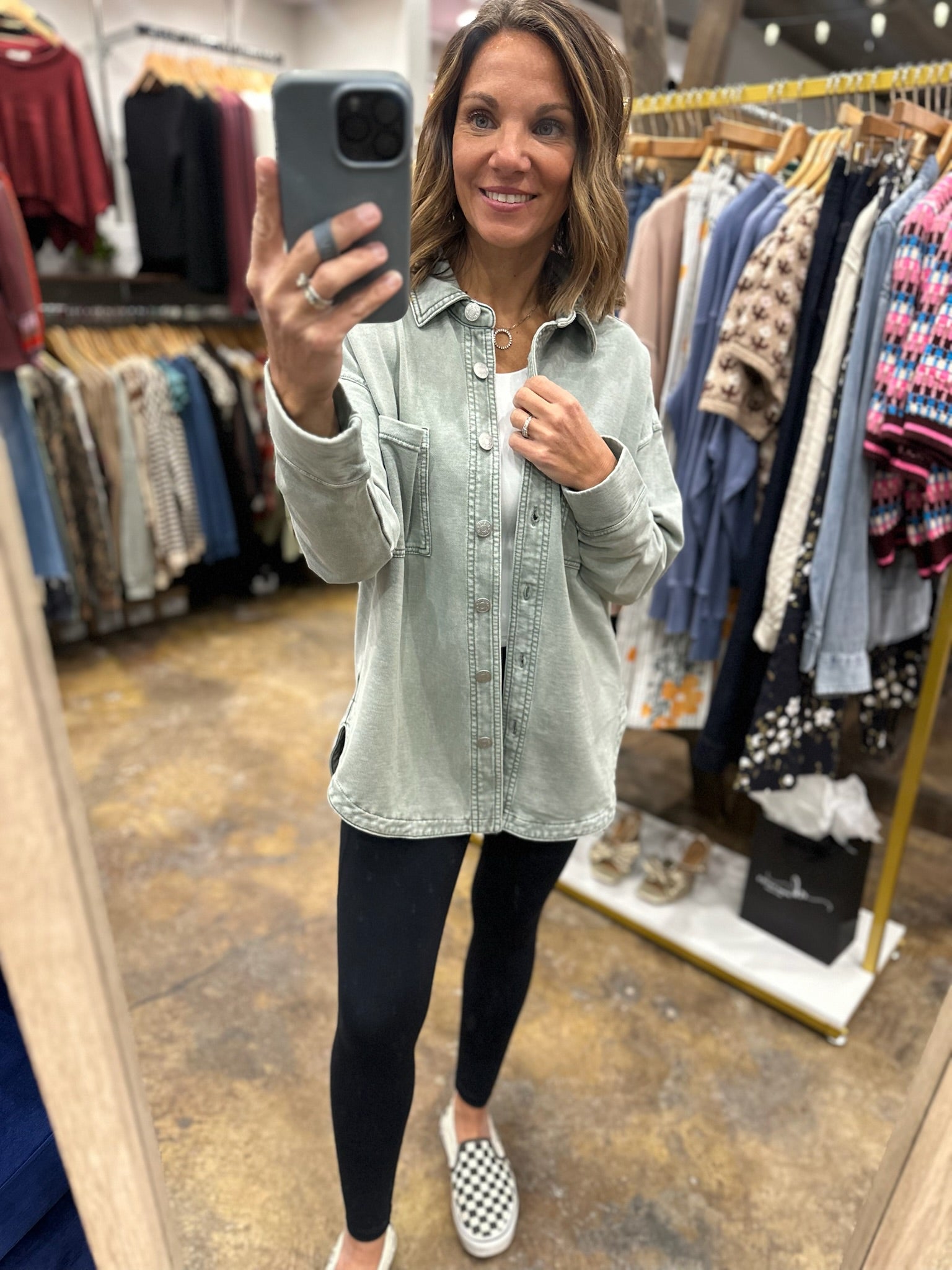 Making Perfect Sense Shacket-Sweaters-Be Cool-Anna Kaytes Boutique, Women's Fashion Boutique in Grinnell, Iowa