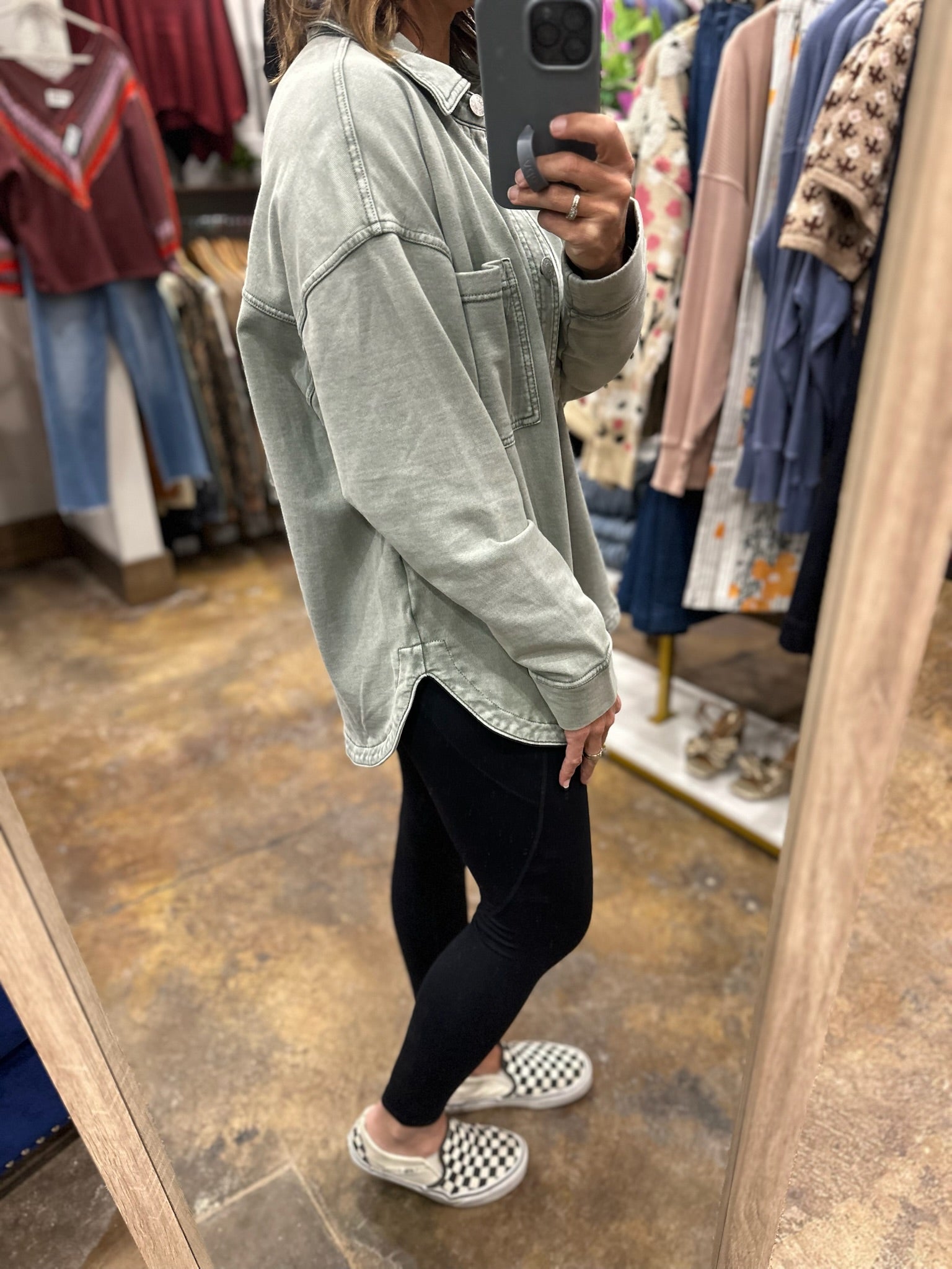 Making Perfect Sense Shacket-Sweaters-Be Cool-Anna Kaytes Boutique, Women's Fashion Boutique in Grinnell, Iowa