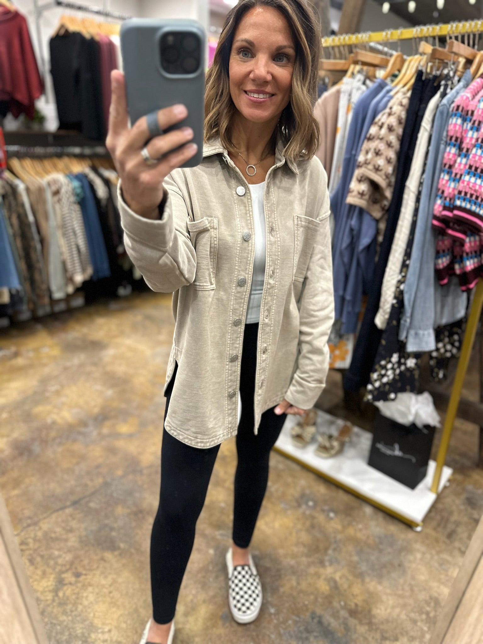 Making Perfect Sense Shacket-Sweaters-Be Cool-Anna Kaytes Boutique, Women's Fashion Boutique in Grinnell, Iowa