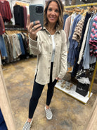 Making Perfect Sense Shacket-Sweaters-Be Cool-Anna Kaytes Boutique, Women's Fashion Boutique in Grinnell, Iowa