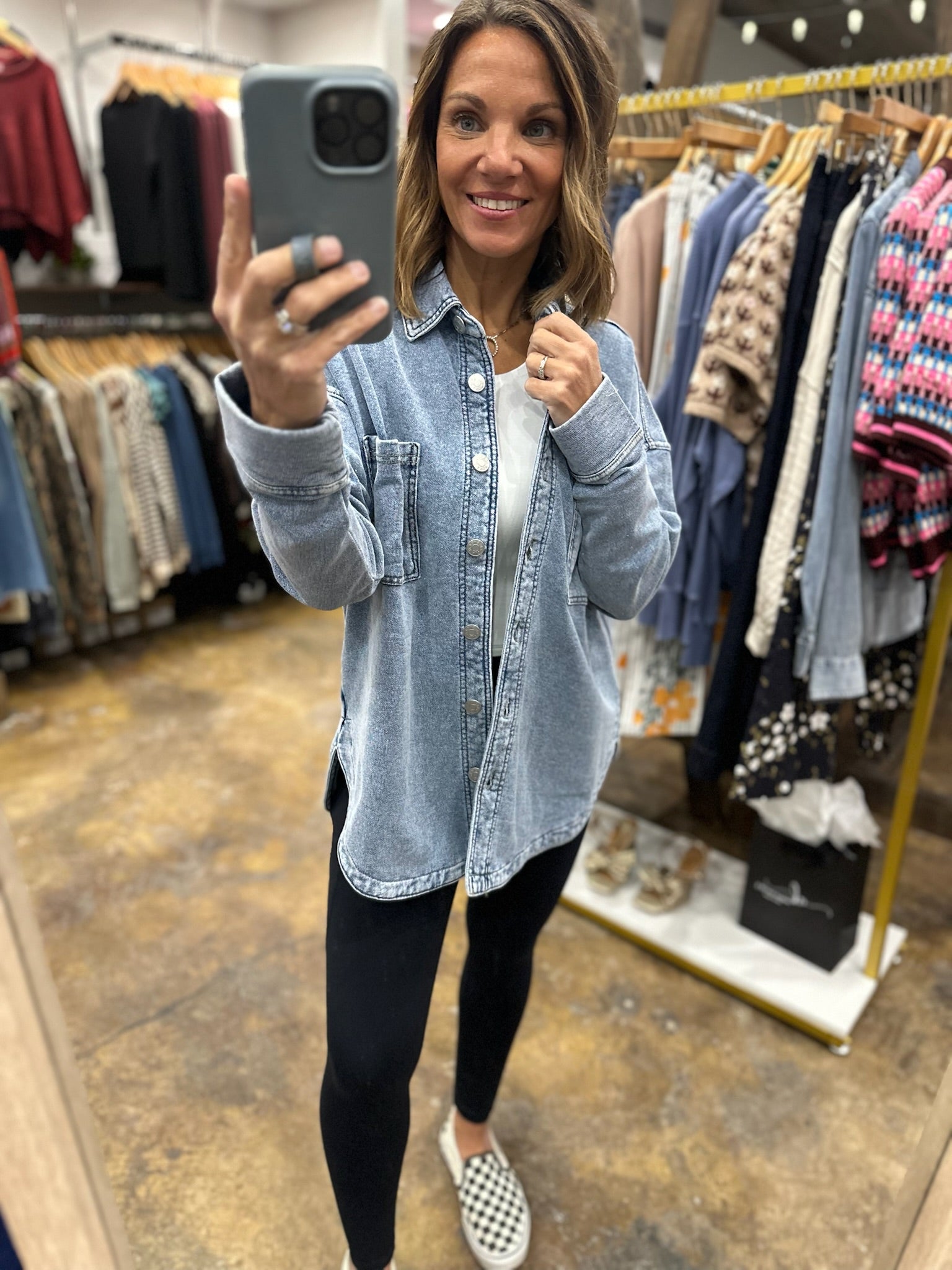 Making Perfect Sense Shacket-Sweaters-Be Cool-Anna Kaytes Boutique, Women's Fashion Boutique in Grinnell, Iowa