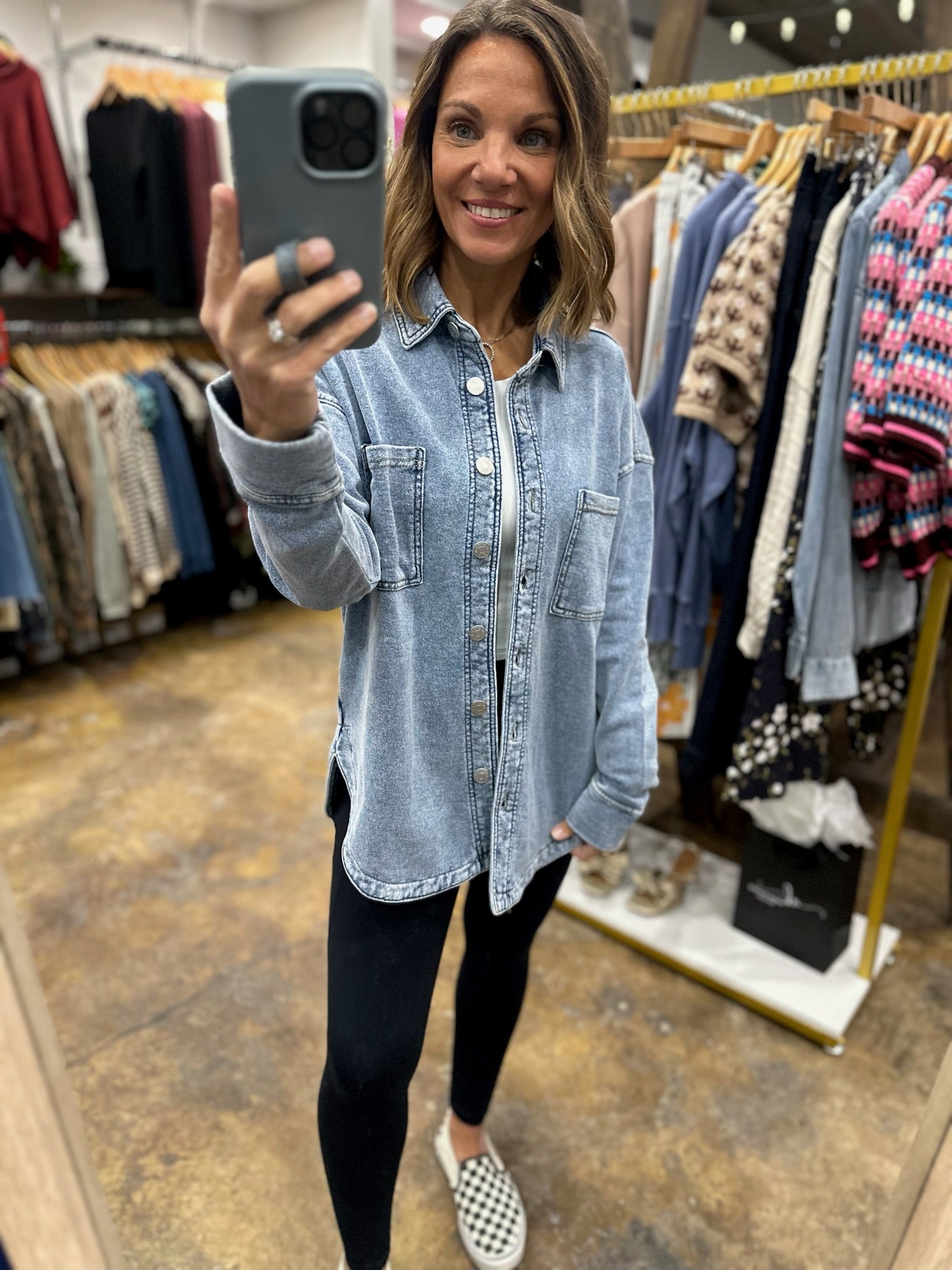 Making Perfect Sense Shacket-Sweaters-Be Cool-Anna Kaytes Boutique, Women's Fashion Boutique in Grinnell, Iowa