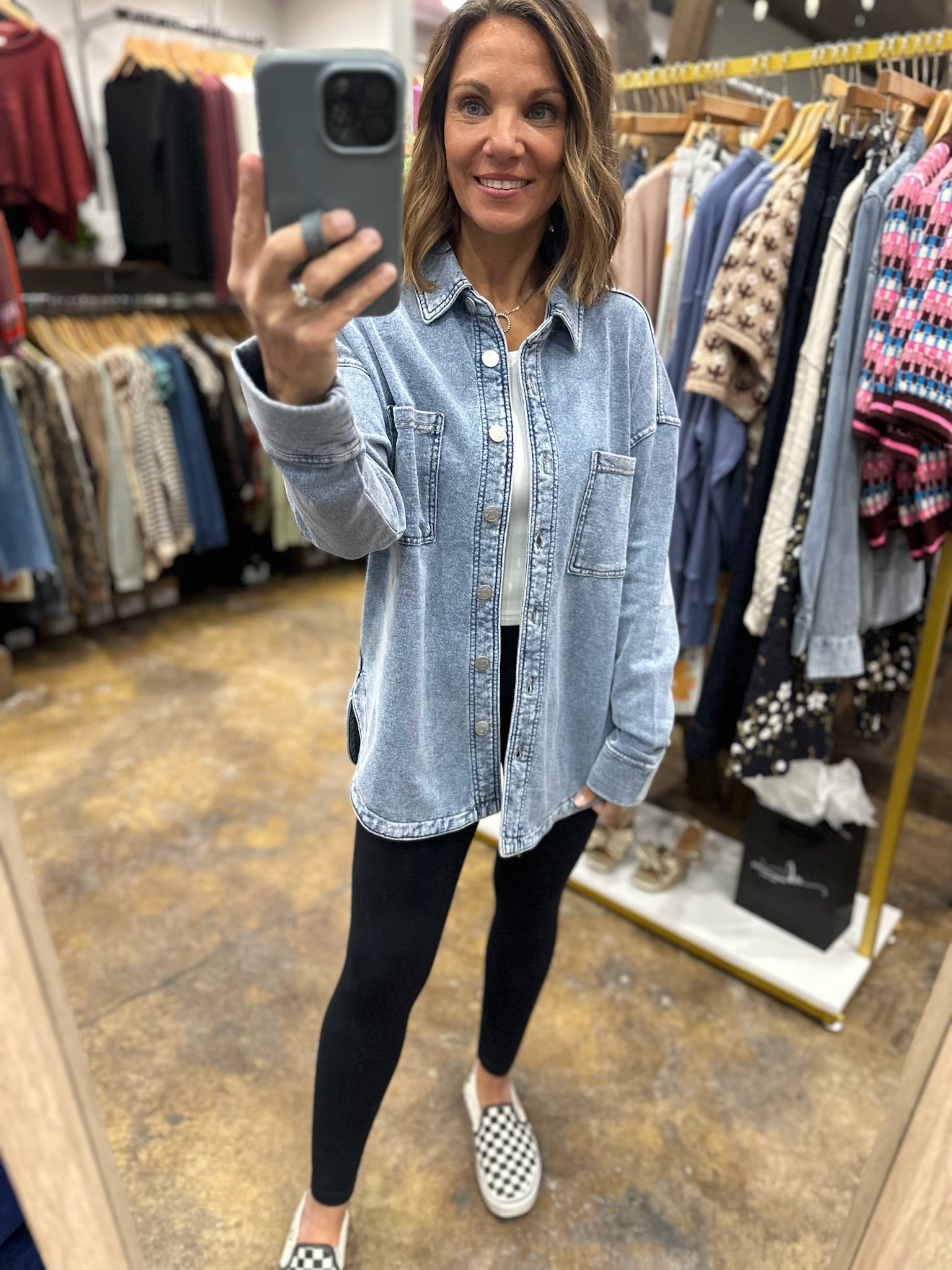 Making Perfect Sense Shacket-Sweaters-Be Cool-Anna Kaytes Boutique, Women's Fashion Boutique in Grinnell, Iowa