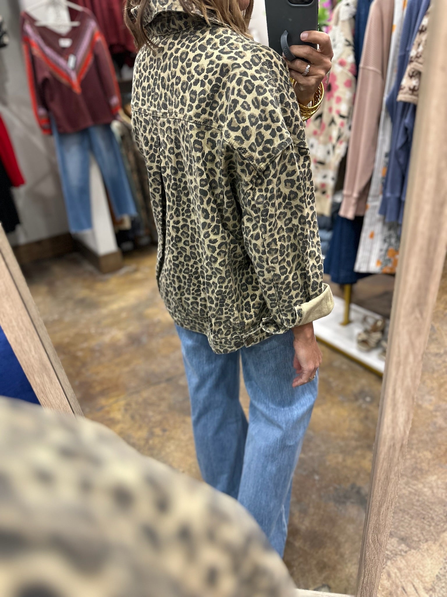 Through The Motions Leopard Print Jacket-Jackets-Tres Bien-Anna Kaytes Boutique, Women's Fashion Boutique in Grinnell, Iowa