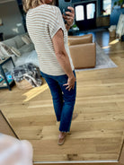Almost Famous Striped Top-Blu Pepper-Anna Kaytes Boutique, Women's Fashion Boutique in Grinnell, Iowa