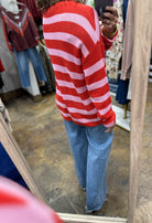 All Mine Moment Striped Knit-Sweaters-Hem & Thread-Anna Kaytes Boutique, Women's Fashion Boutique in Grinnell, Iowa
