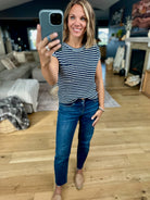 Almost Famous Striped Top-Blu Pepper-Anna Kaytes Boutique, Women's Fashion Boutique in Grinnell, Iowa